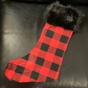 Red and Black Plaid Christmas Stocking 6 pk